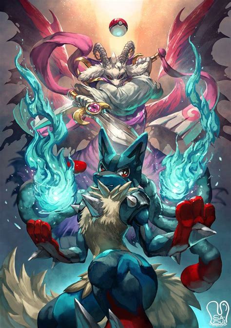 epic mega lucario wallpaper|Mega Lucario by Sa.